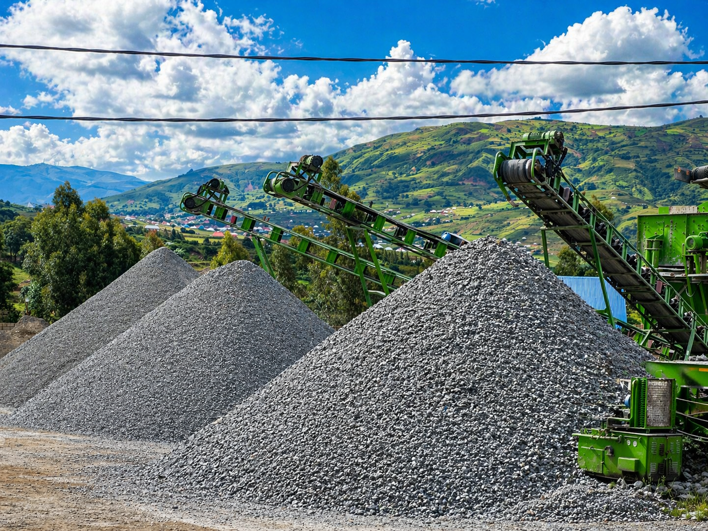 Clean Crusher Plant & Aggregate Production
